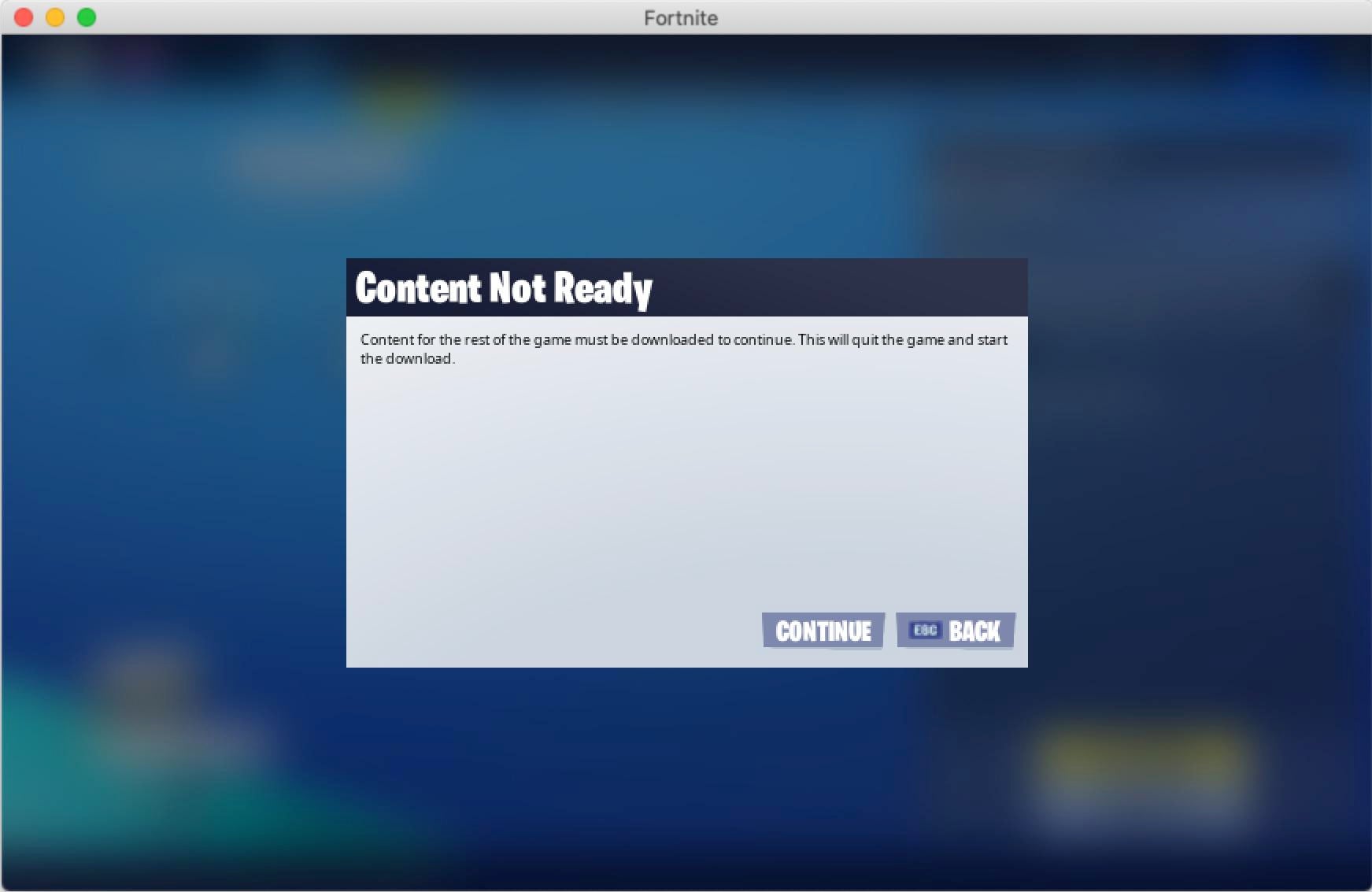 Cant Download Fortnite On Mac